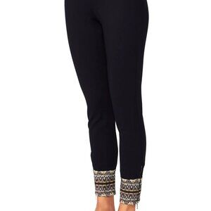 NEW Camilla Black Leggings with Contrast Cuffs, Midnight Moonchild, Size S